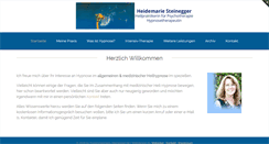 Desktop Screenshot of hypnosepraxis-steinegger.de
