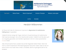 Tablet Screenshot of hypnosepraxis-steinegger.de
